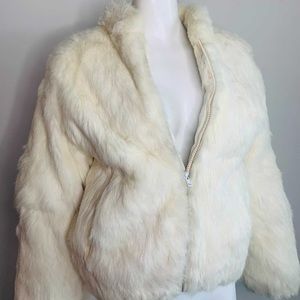 Vintage rabbit fur jacket